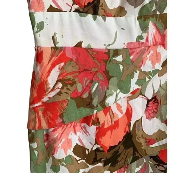 Connected Apparel Dress Size 10 Floral Sleeveless Dress with Back Zipper - Picture 2 of 6